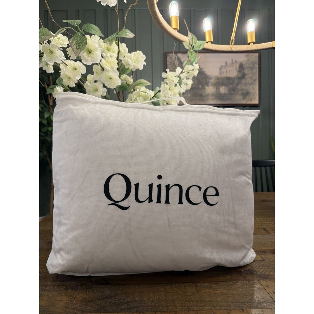 NEW QUINCE LUXE GOOSE DOWN COMFORTER DUVET INSERT KING /CAL KING ALL SEASON $334